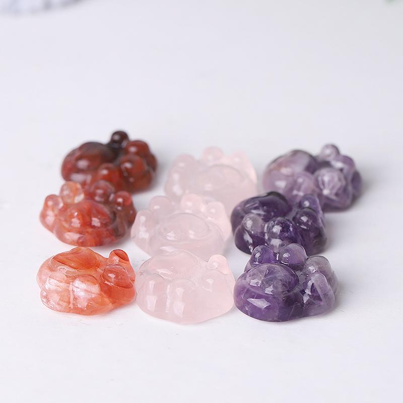 1" Cat Paw Crystal Carvings Crystal wholesale suppliers