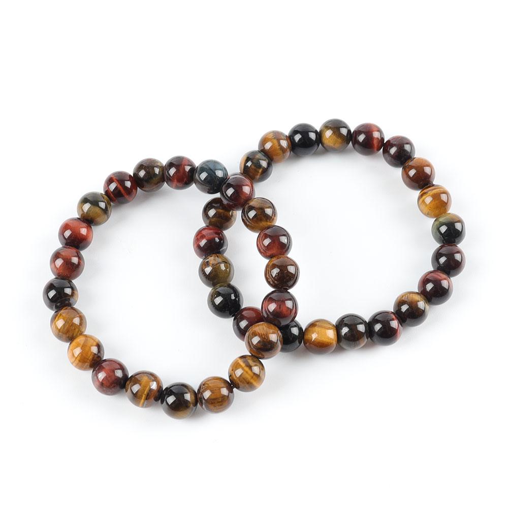 8mm Rainbow Tiger Eye Bracelet Crystal wholesale suppliers