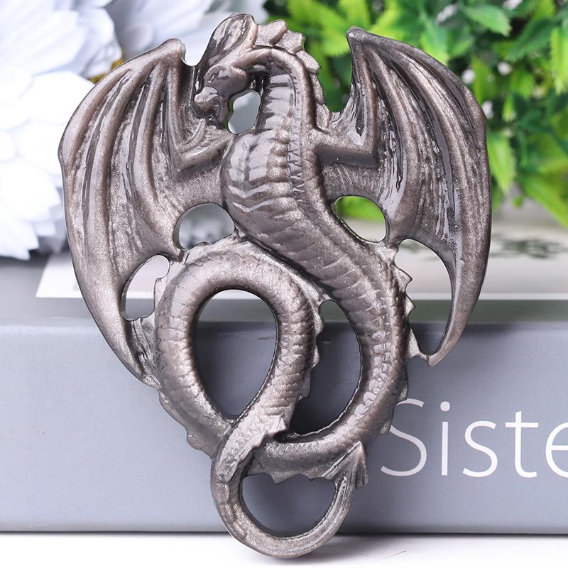 4" High Quality Dragon Crystal Carvings for Decoration Crystal wholesale suppliers