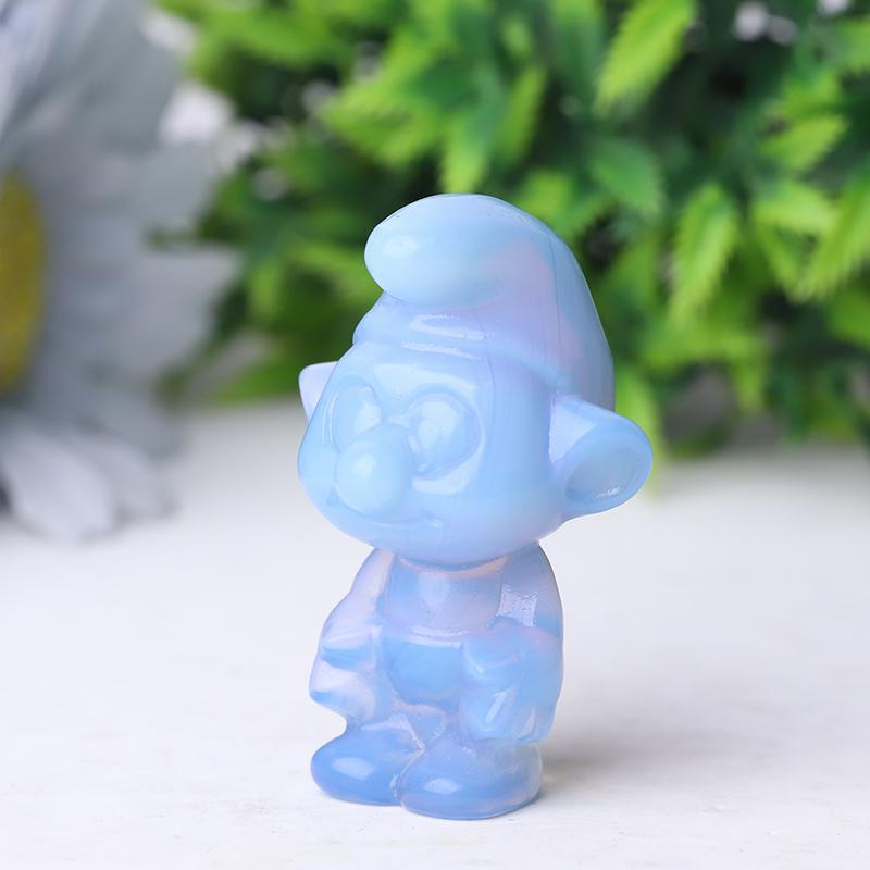 2" Blue Opalite Smurfs Crystal Carvings Crystal wholesale suppliers