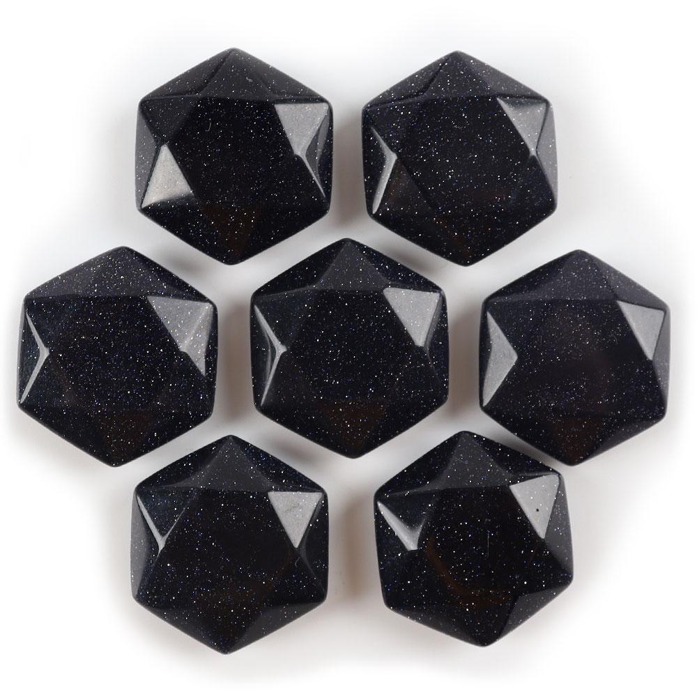 Blue Sand Stone Crystal Carving Star Shape Worry Stones Crystal wholesale suppliers