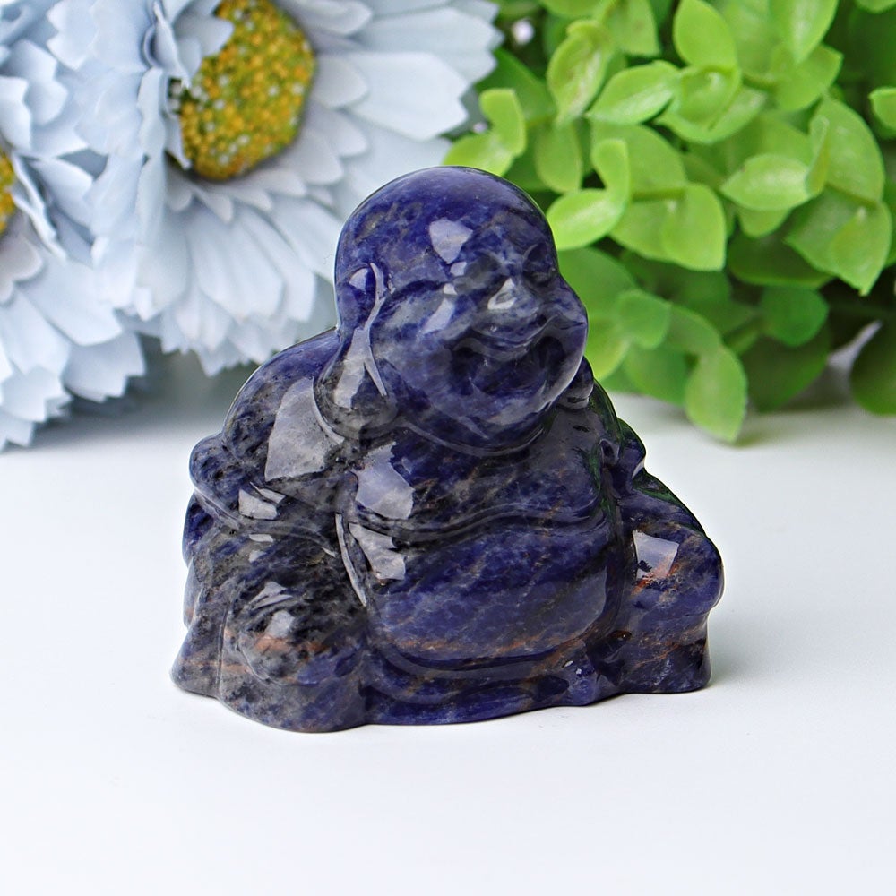 2.4" Sodalite Buddha Crystal Carvings Crystal wholesale suppliers