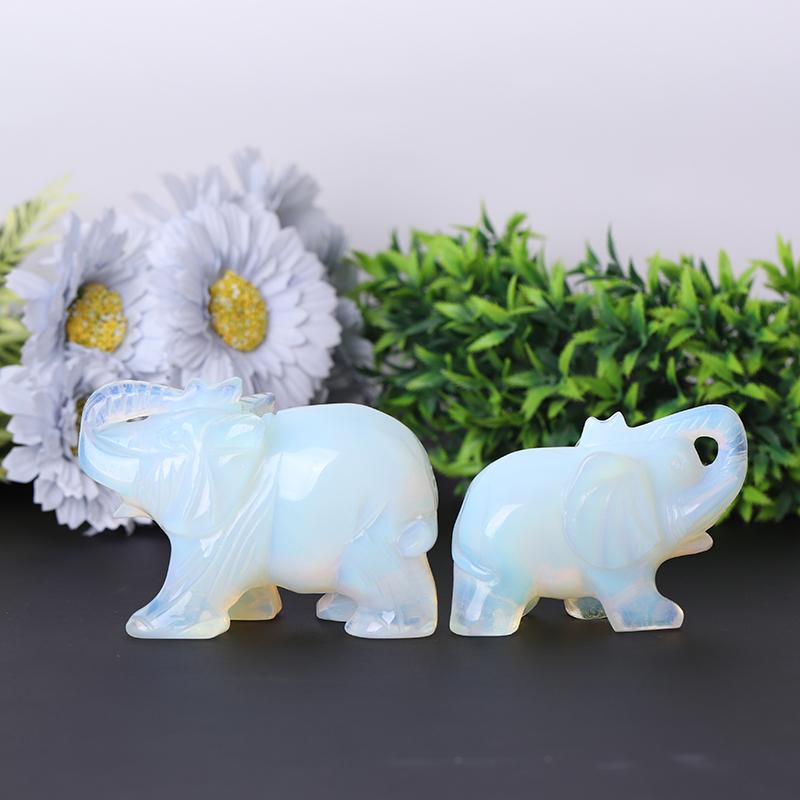 Opalite Elephant Crystal Carvings Crystal wholesale suppliers