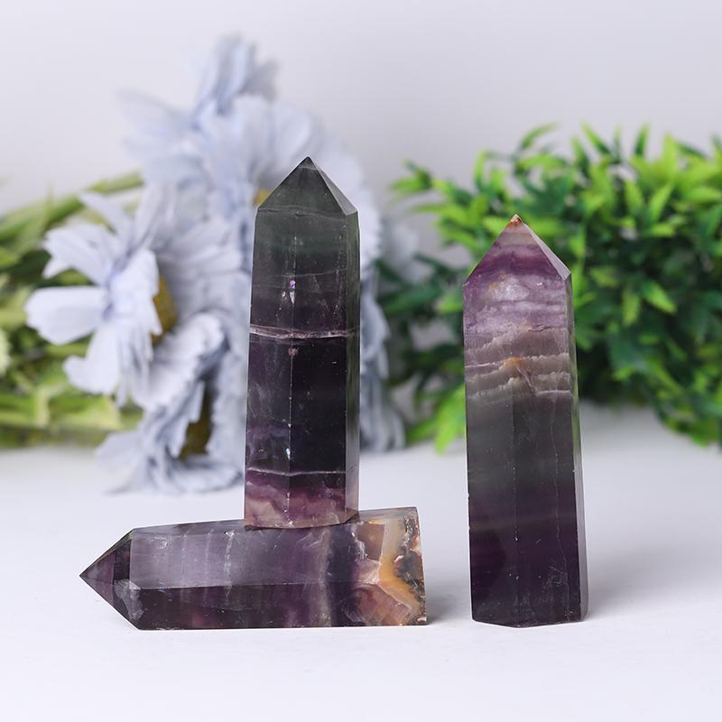 Wholesale Natural Rainbow Fluorite Tower for Decoration Crystal wholesale suppliers