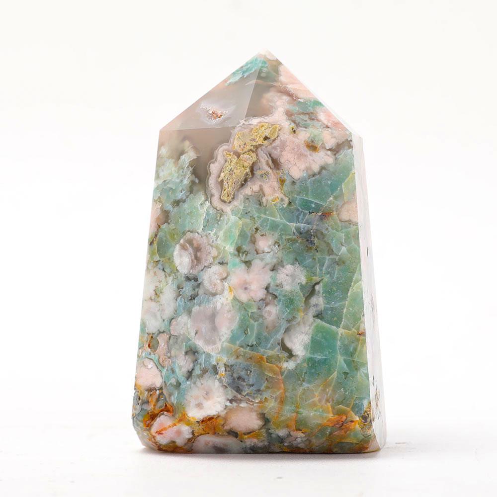 Green Flower Agate Tower Crystal wholesale suppliers