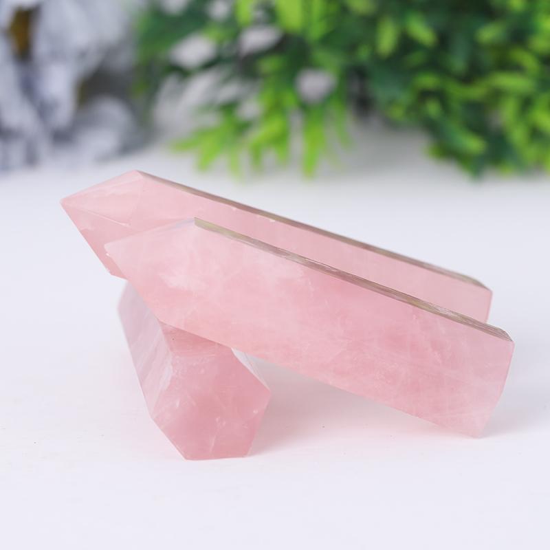 Natural Rose Quartz Point Healing Crystal Tower Crystal wholesale suppliers