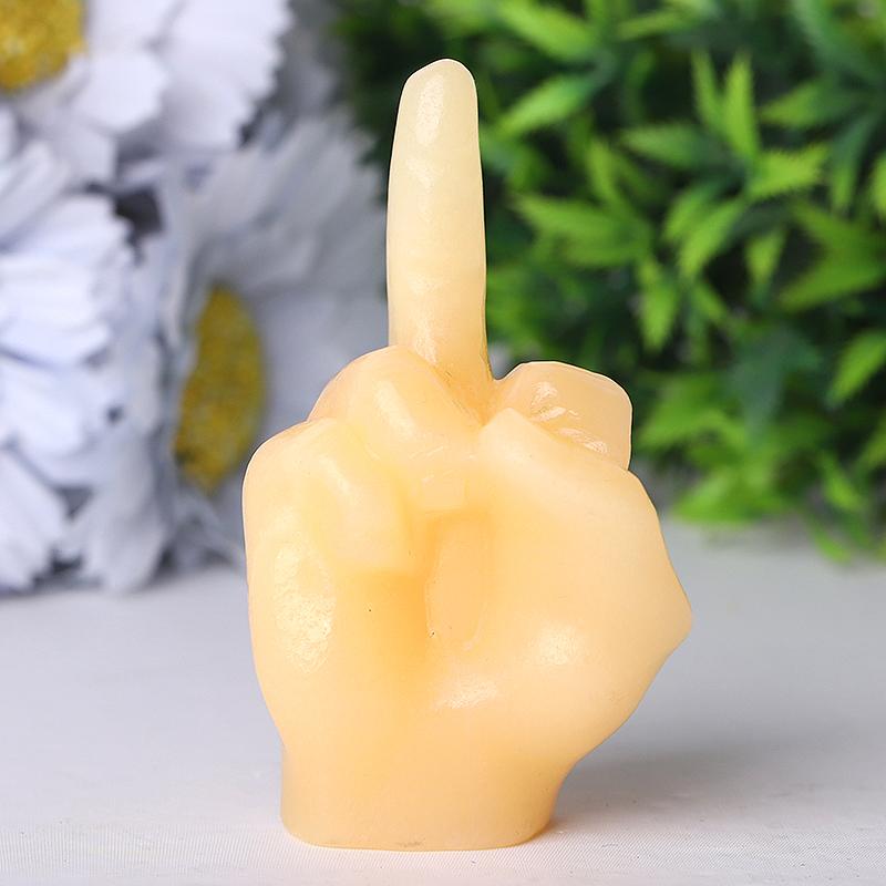 3" Yellow Jade Hand Crystal Carvings Crystal wholesale suppliers