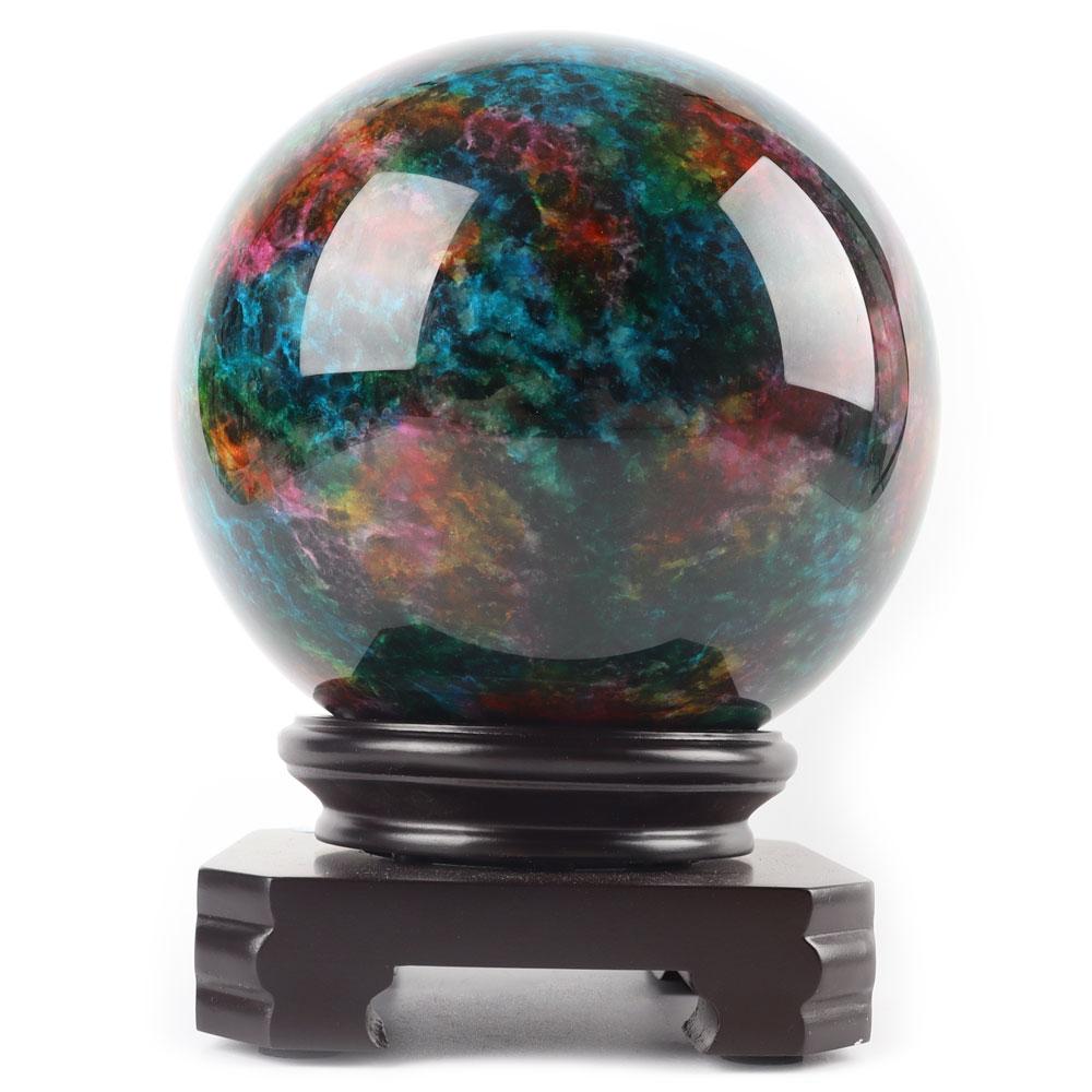 6.29”Rainbow Large Decorative Colorful Jade Sphere Crystal wholesale suppliers