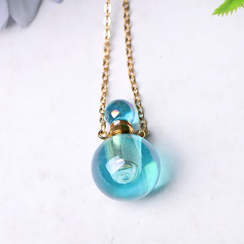 0.5ml Aura Angel Crystal Perfume Bottle Necklace DIY Crystal wholesale suppliers