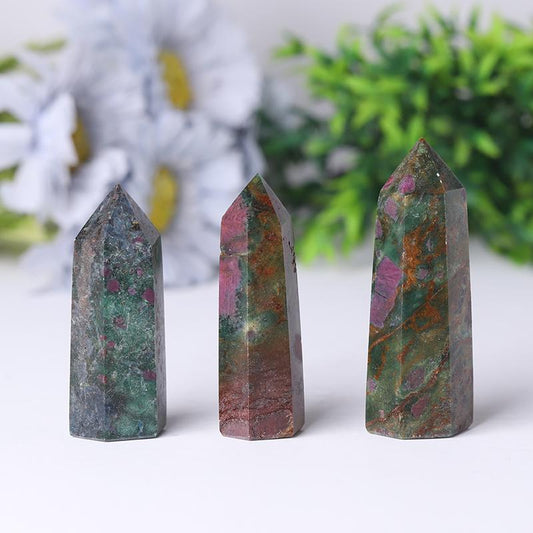 Natrual Ruby Kyanite Point Healing Tower for Collection Crystal wholesale suppliers