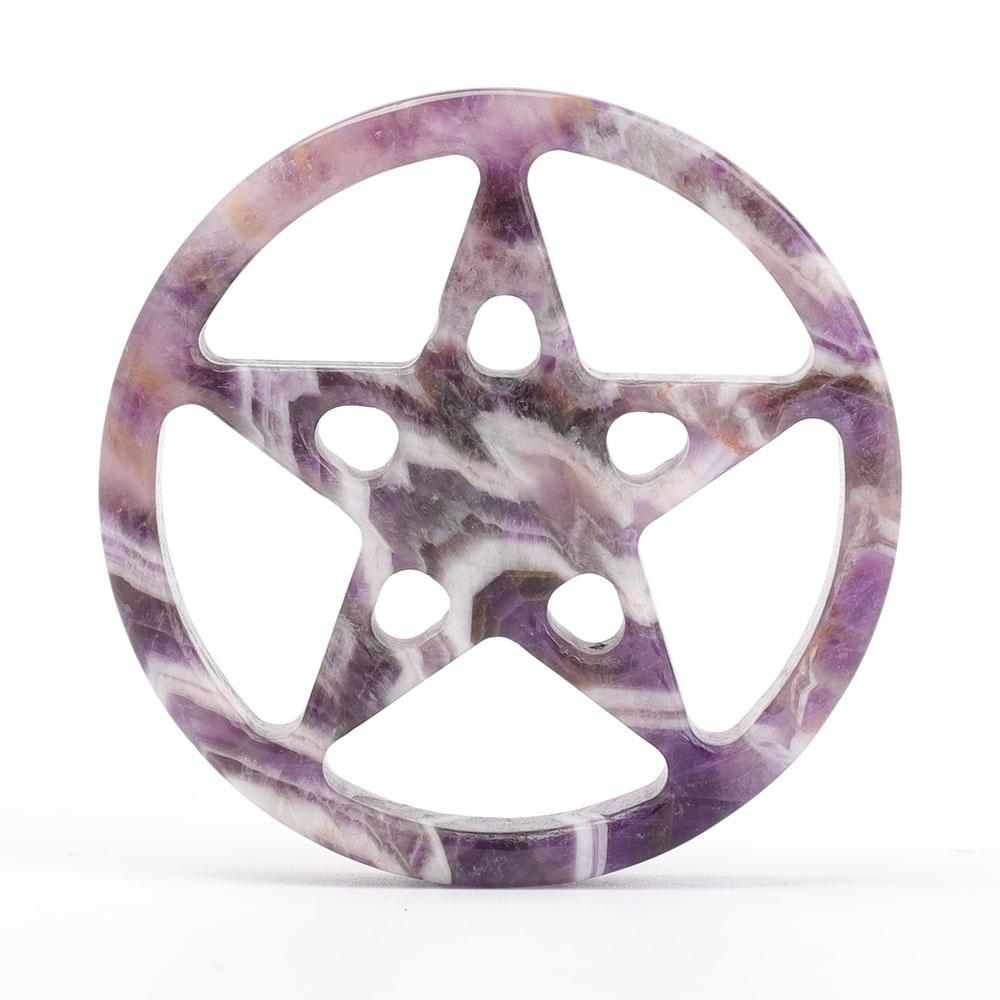 Dream Amethyst Crystal Carving Star