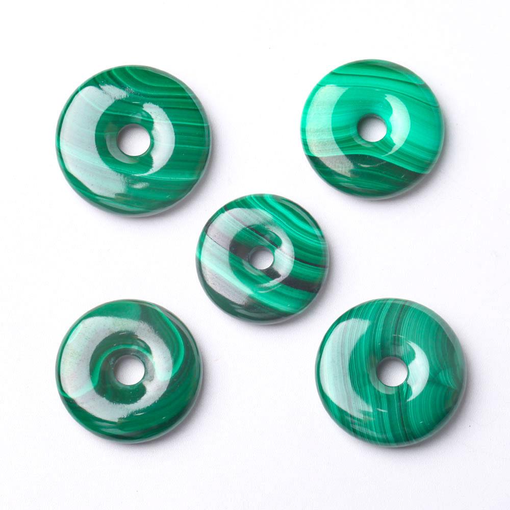 Malachite Donut Shape Crystal Pendant Crystal wholesale suppliers