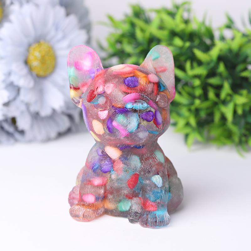 4" Resin French Bulldog Crystal Carvings Crystal wholesale suppliers