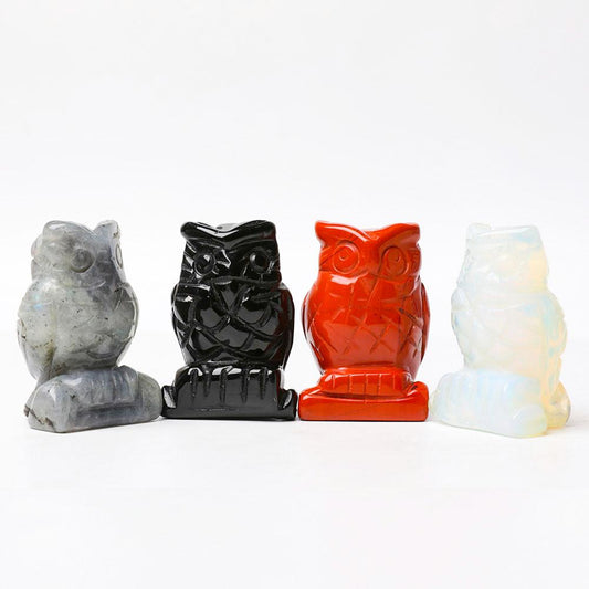 2.0" Crystal Carving Owl Figurine Decoration Crystal wholesale suppliers