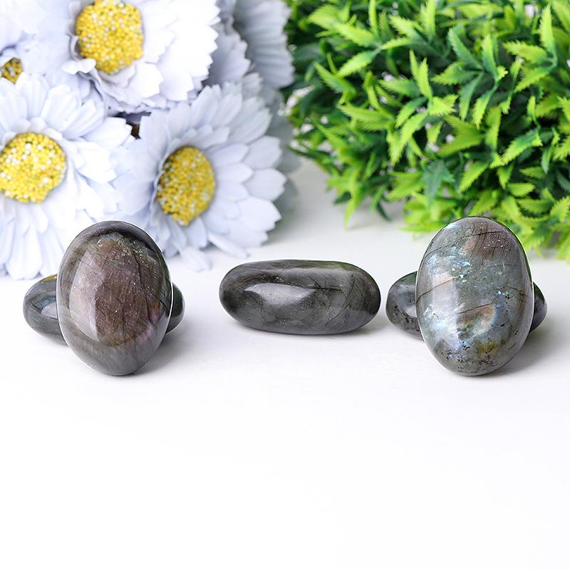 1.5"-2.0" Labradorite Tumbles Palm stones Crystal wholesale suppliers