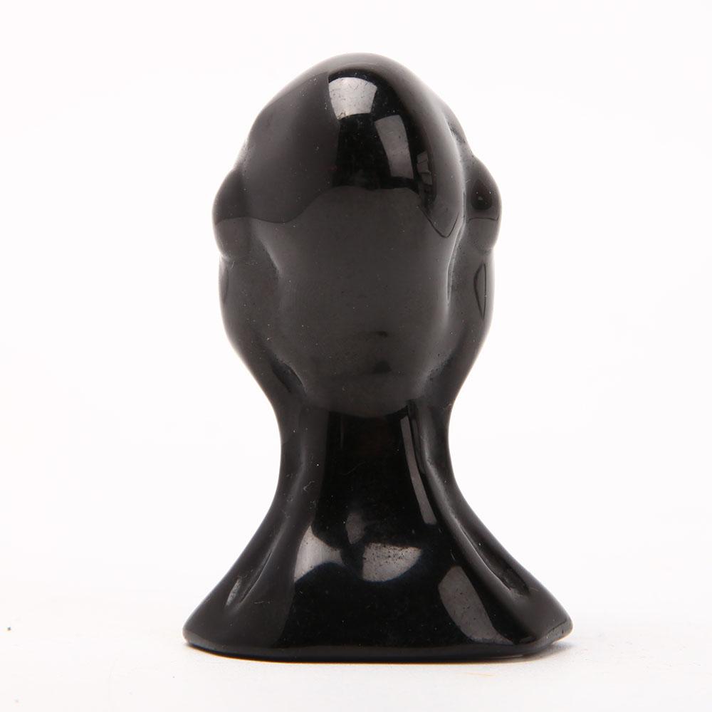 Black Obsidian Alien Carvings