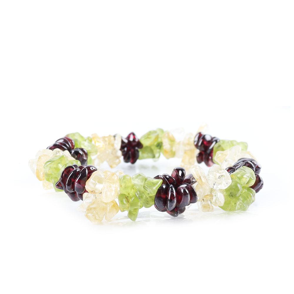 Peridot Garnet Citrine Mixed Chips Bracelet Crystal wholesale suppliers