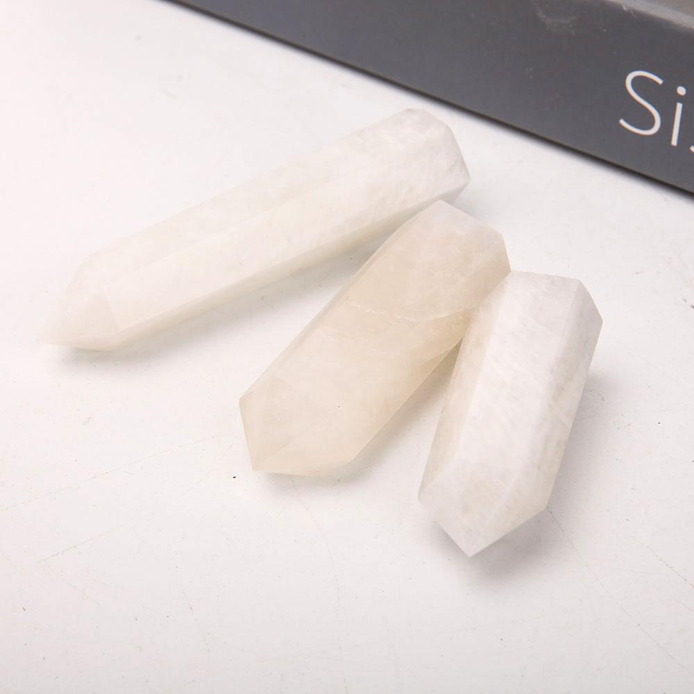 Set of 3 White Moonstone Points Crystal wholesale suppliers