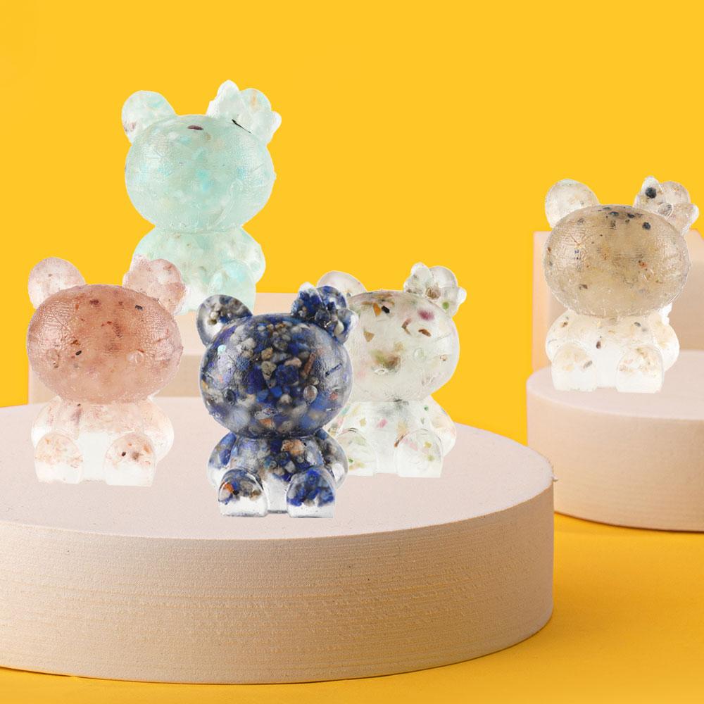 Crystal Chips Infused Hello Kitty Resin Figurines