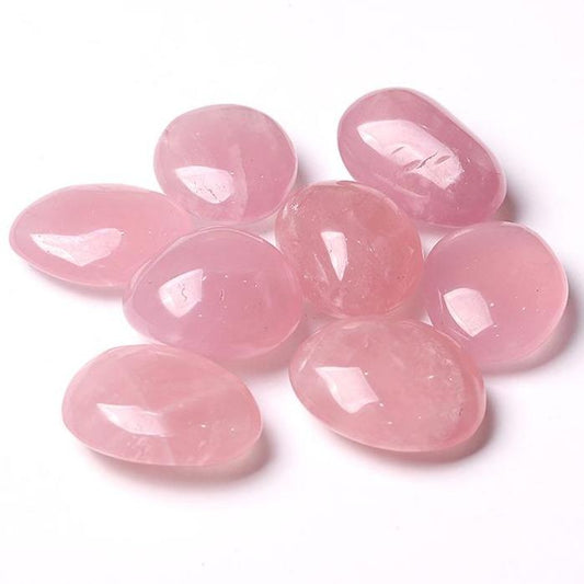 0.1kg 50mm-60mm Rose Quartz Tumbles Palm stones Crystal wholesale suppliers