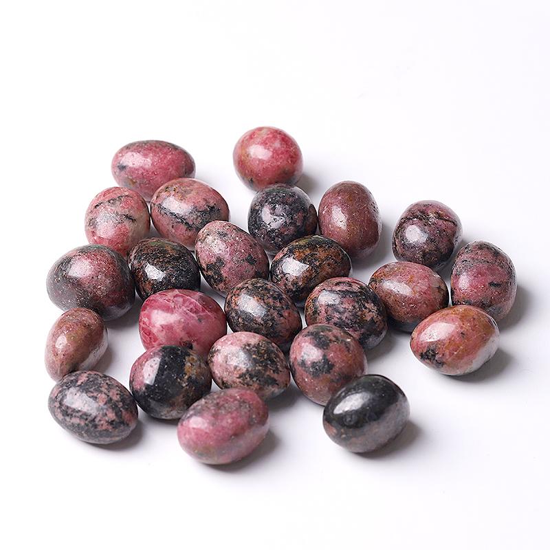 0.1kg 25mm-35mm Rhodonite Tumbles Crystal wholesale suppliers