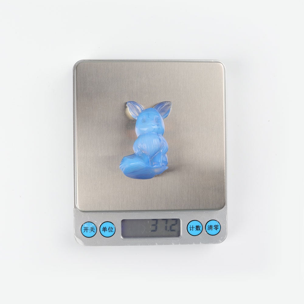 1.95" Blue Opalite Pokemon Evee Crystal Carvings Crystal wholesale suppliers