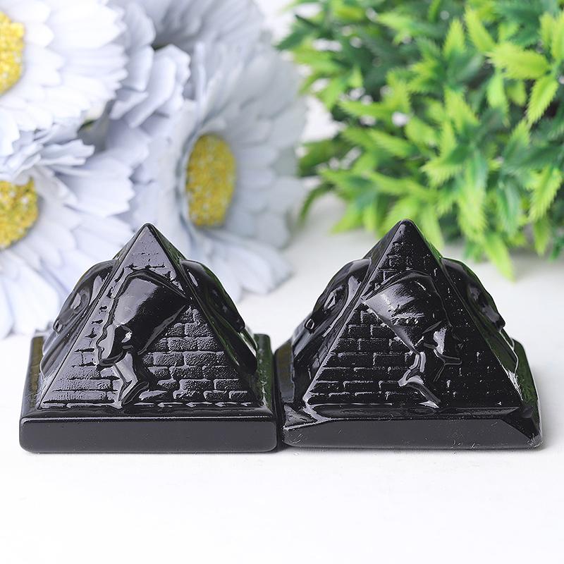 2.2" Pyramid with Pharaoh Crystal Carvings Crystal wholesale suppliers