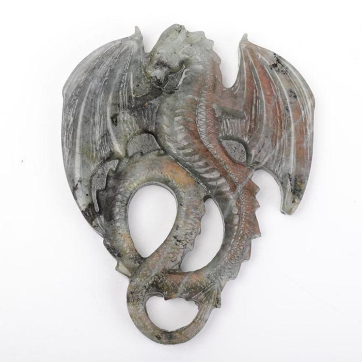 Labradorite Crystal Carving Dragon