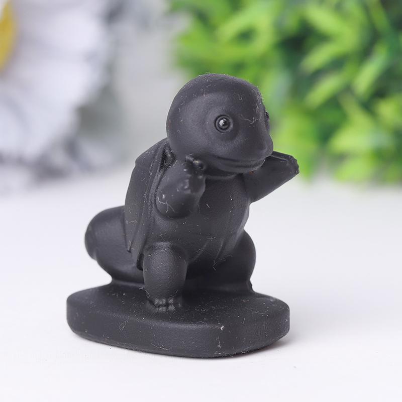 Black Obsidian Squirtle Crystal Carvings Crystal wholesale suppliers