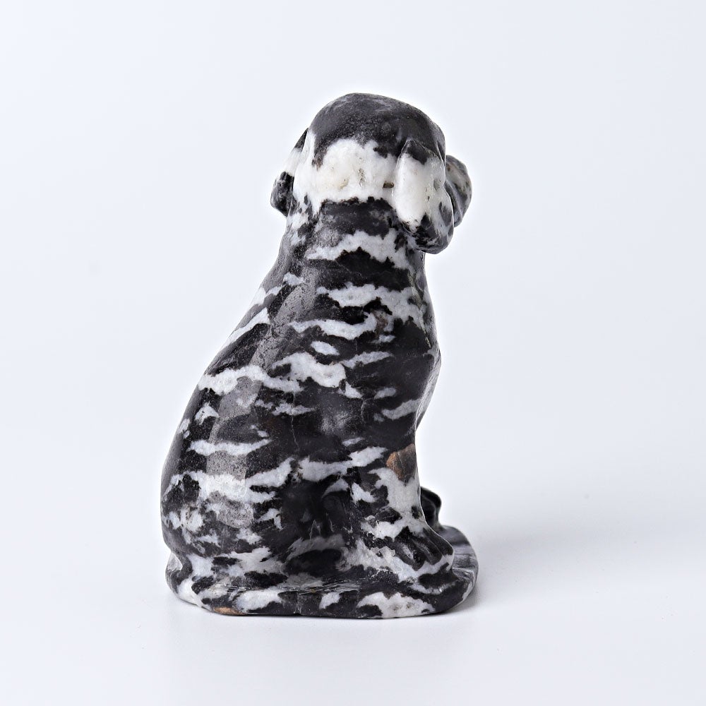 3" Zebra Jasper Dog Crystal Carvings Crystal wholesale suppliers