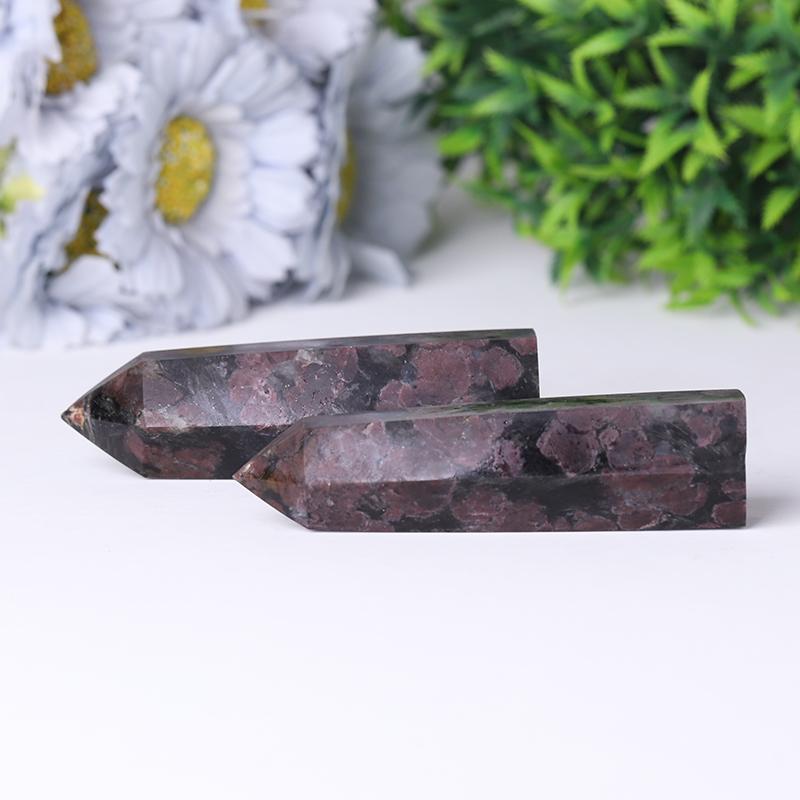 Wholesale Natural High Quality Astrophlite with Garnet Healing Crystal Points for Fengshui Decoration Crystal wholesale suppliers