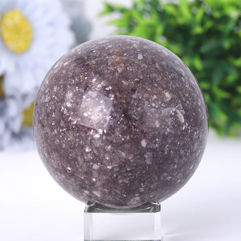 2.5"-4.5" Resin Lepidolite Sphere Crystal wholesale suppliers