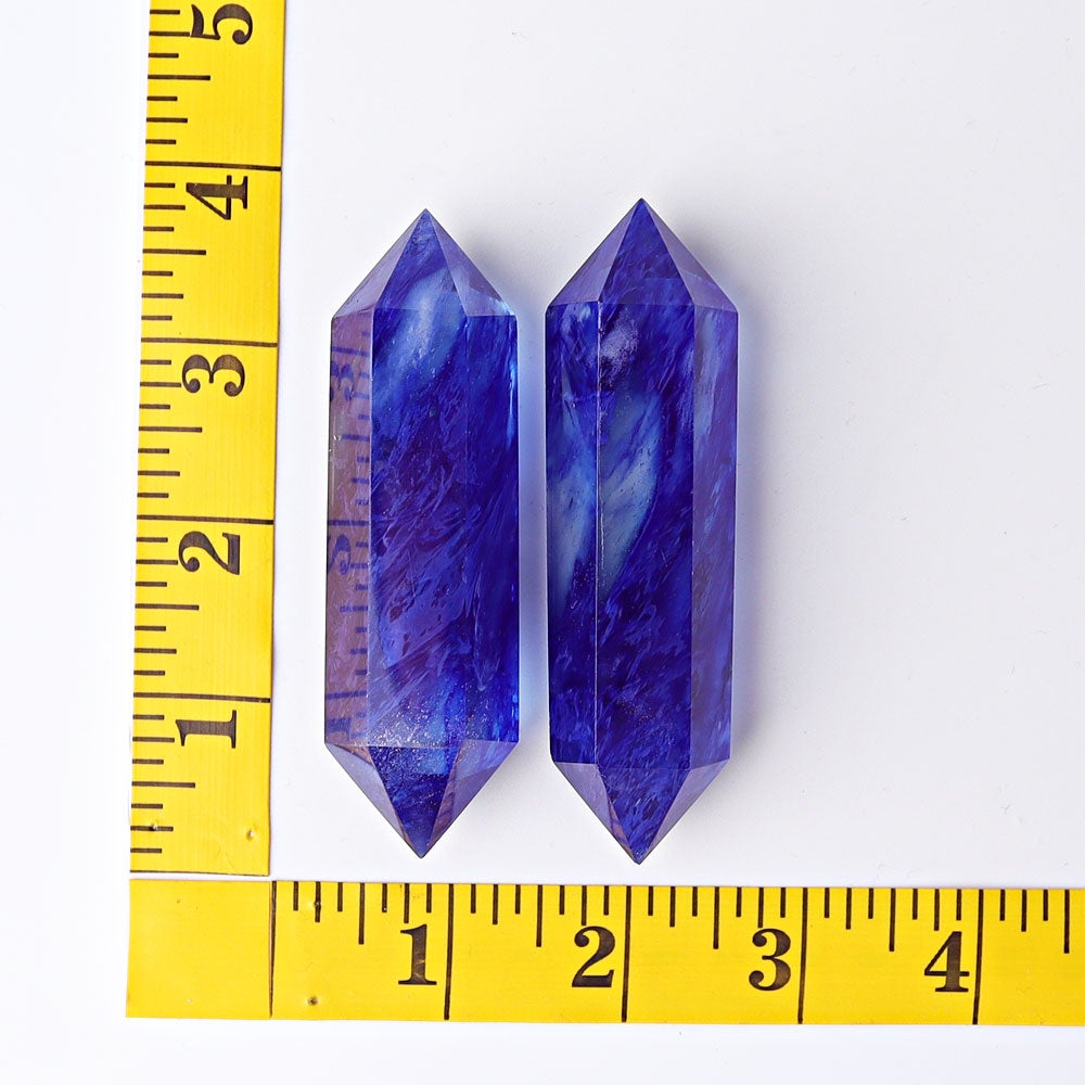 3.5"-4.0" Blue Smelting Double Terminated Crystal Points Crystal wholesale suppliers