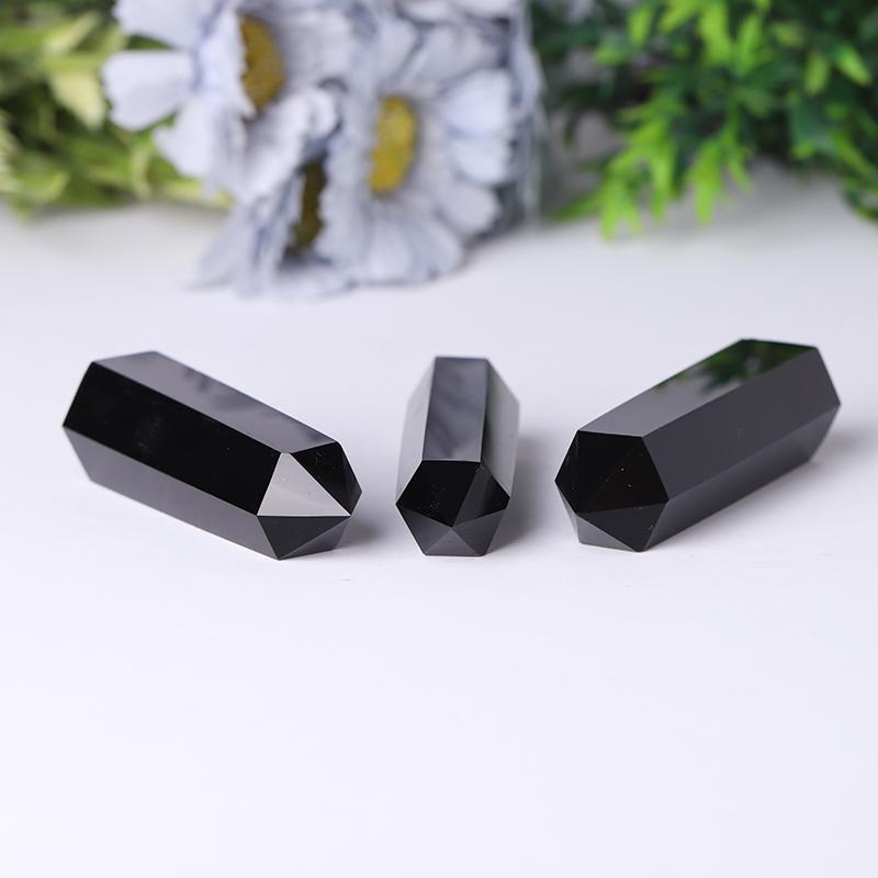 Wholesale Black Obsidian Point Polished Healing Tower Crystal wholesale suppliers