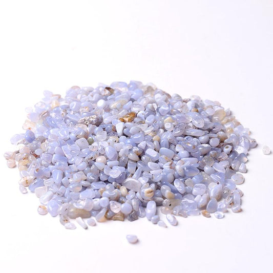 0.1kg 7mm-9mm Blue Lace Agate Crystal Chips Crystal wholesale suppliers