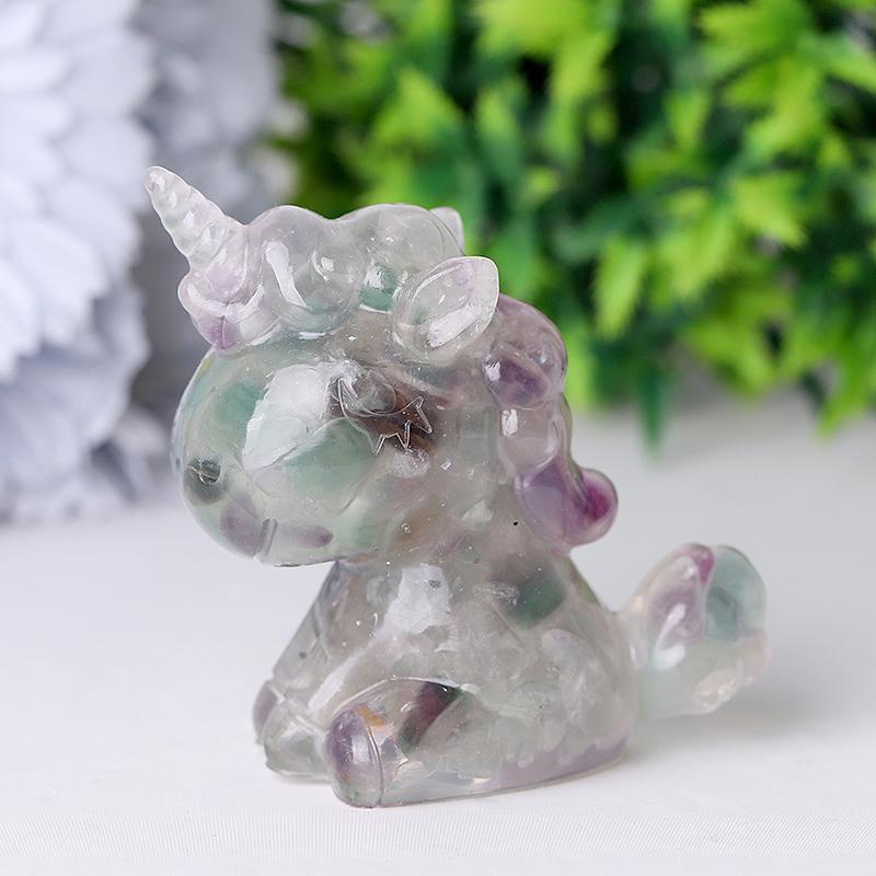 2.5"-3.0" Resin Unicorn Crystal Carvings Crystal wholesale suppliers