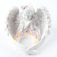 Resin White Cute Baby Angel Stand