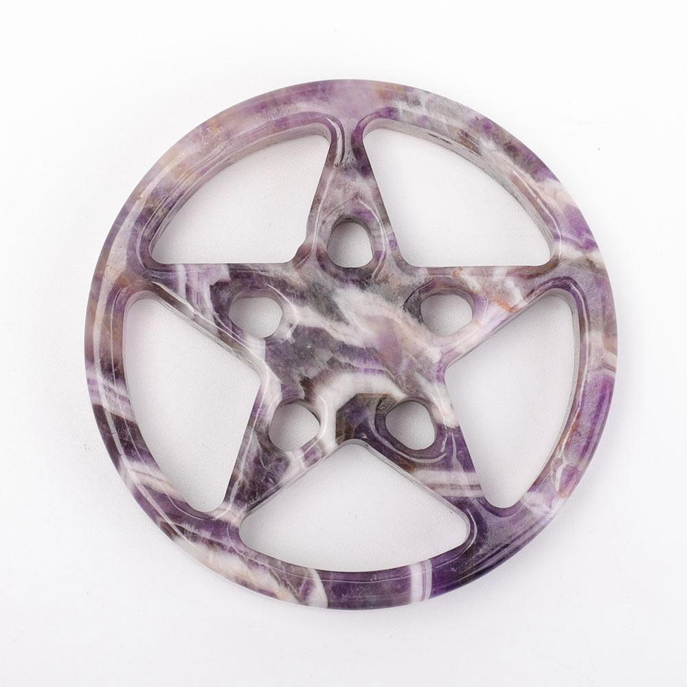 Dream Amethyst Crystal Carving Star