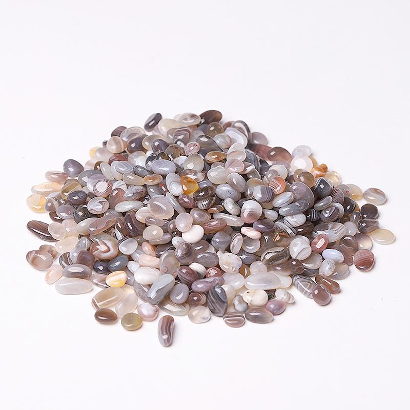 0.1kg Different Size Natural Banded Agate Chips Crystal Chips for Decoration Crystal wholesale suppliers