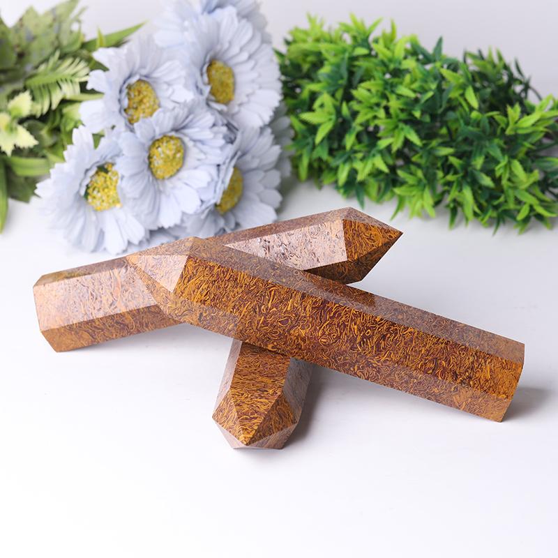 7.5'' High Quality Calligraphy Jasper Tower for Healing Crystal wholesale suppliers