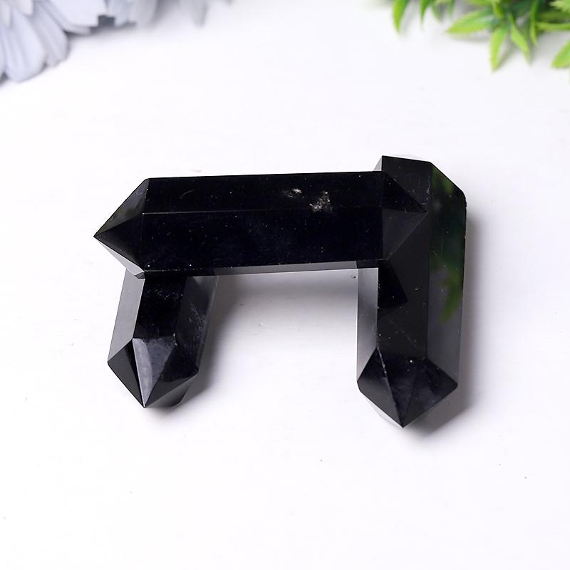 Wholesale Black Obsidian Double Terminated Point Crystal wholesale suppliers