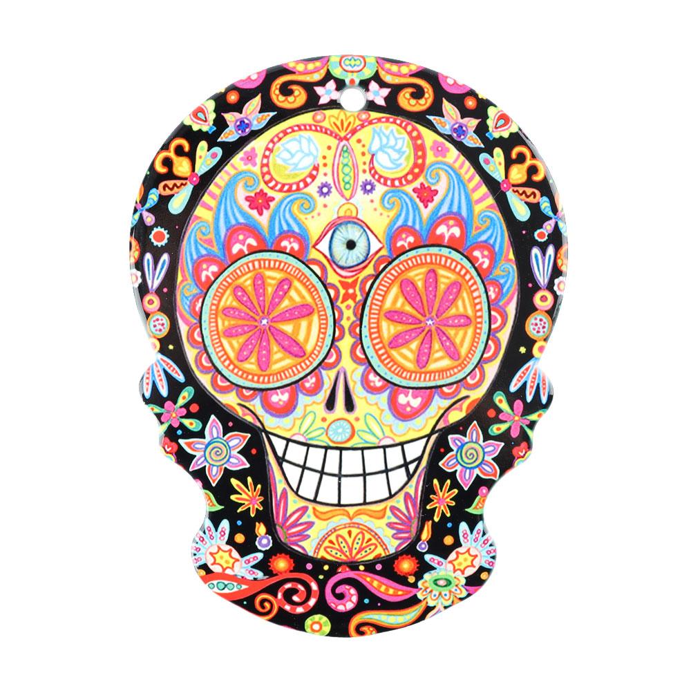 Ceramic Skull Painting Coaster