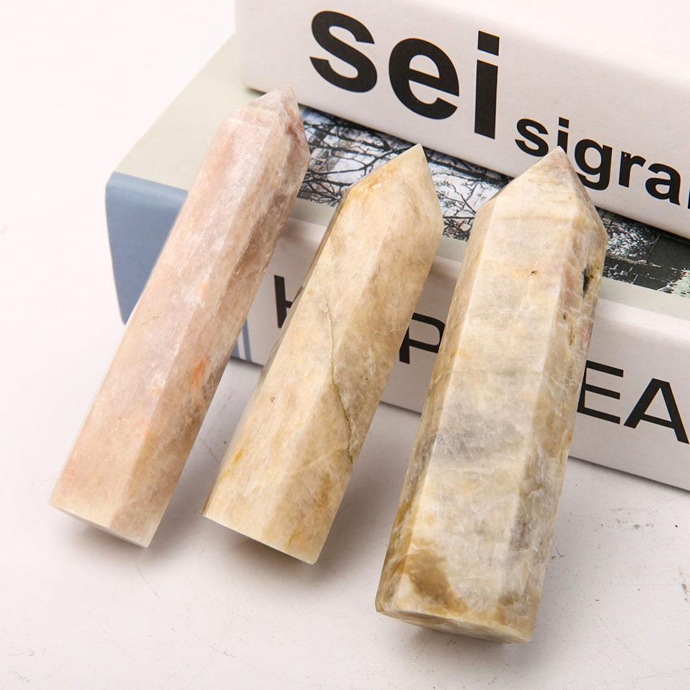 Set of 3 Black Moonstone Points Crystal wholesale suppliers