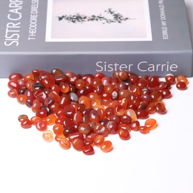 0.1kg Hot Sale Natural Carnelian Round Tumbles Crystal wholesale suppliers