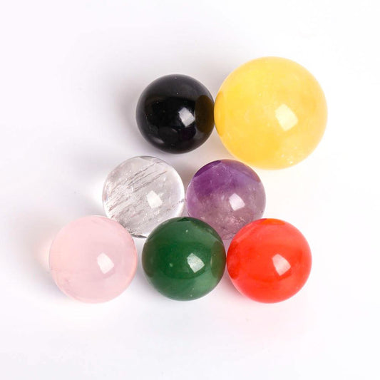 Set of 7 Chakra Crystal Sphere Crystal wholesale suppliers