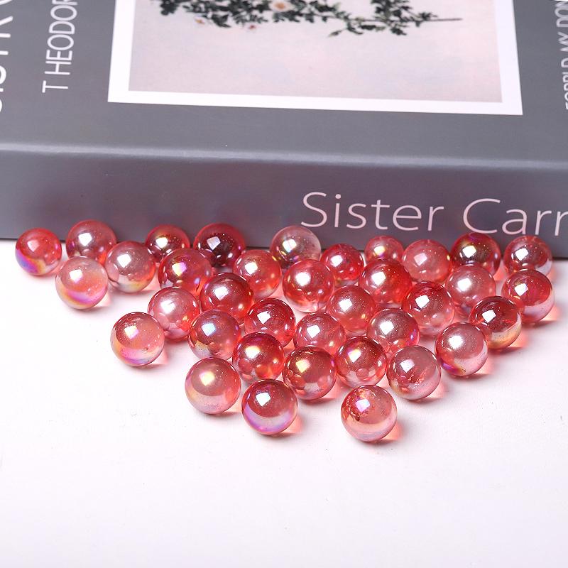 0.5-0.7'' High Quality Red Aura Crystal Spheres Crystal Balls for Healing Crystal wholesale suppliers