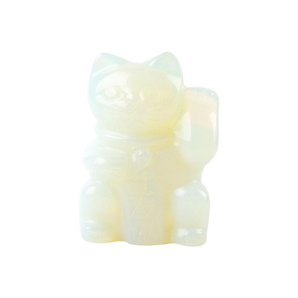 2" Opalite Crystal Carving Lucky Cat Crystal wholesale suppliers