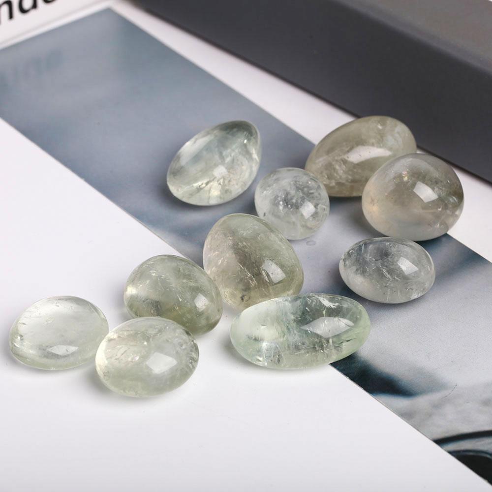 0.1kg Green Quartz Crystal Tumbles Crystal wholesale suppliers