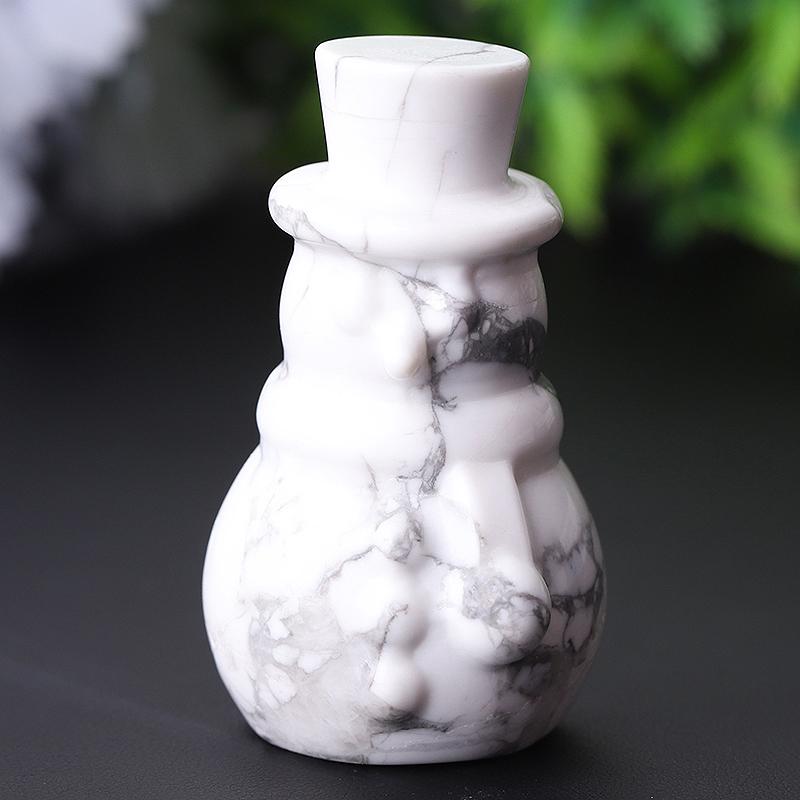 2.35" Howlite Snowman Crystal Carvings Crystal wholesale suppliers