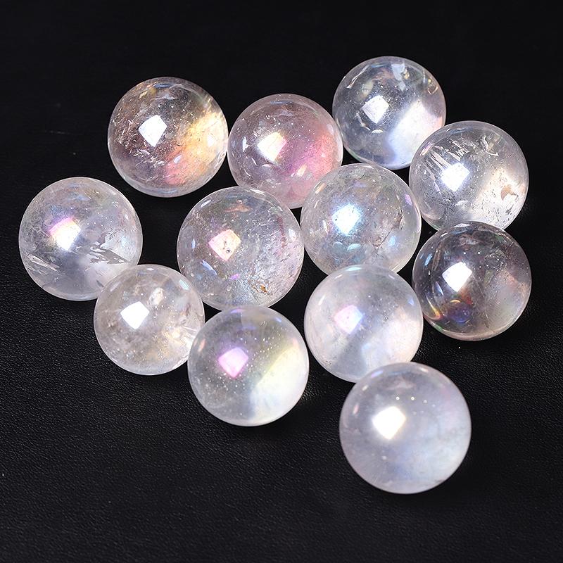 0.25kg Aura Clear Quartz Crystal Sphere Crystal wholesale suppliers